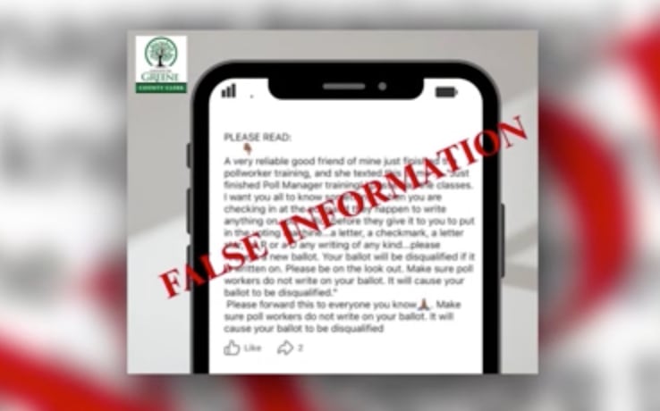 Greene County Clerk debunks social media rumor regarding marked ballots