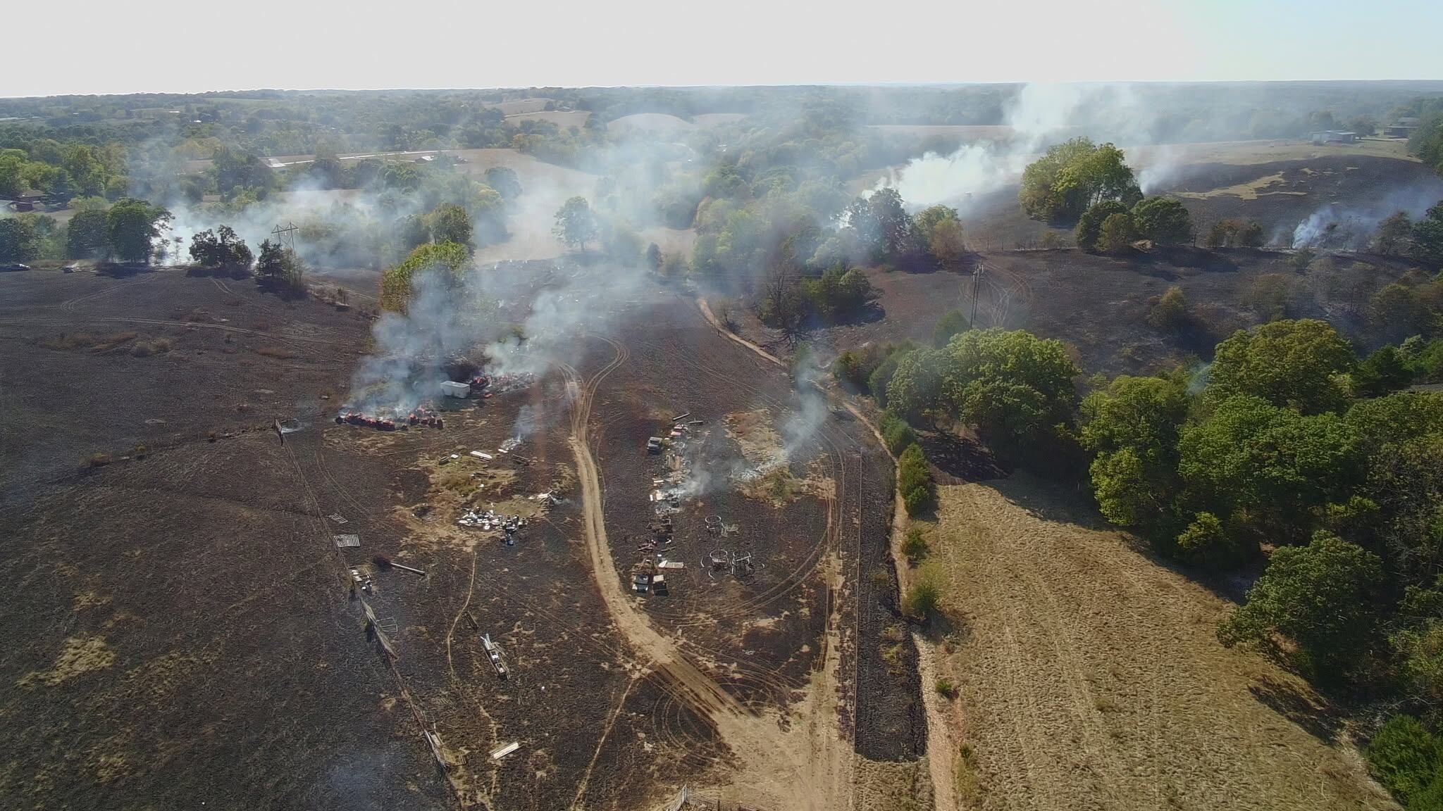 Highlandville Fire District Warns Against Burning After Large Blaze