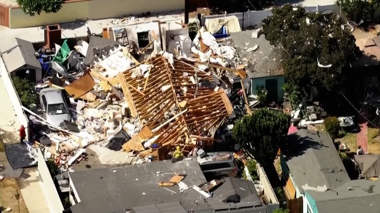 Guy Explodes Father badly burned in gas explosion that blew the roof off his house