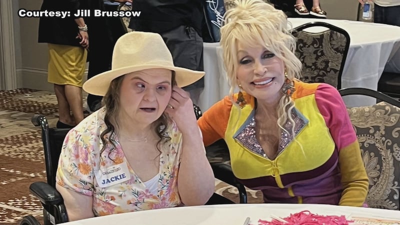 Jackie Carroll and her caregivers went to Dollywood for a VIP meet & greet.