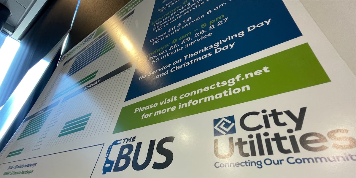 Springfield Utilities Sign Give your input on Springfield City Utilities bus fares, transit routes ...