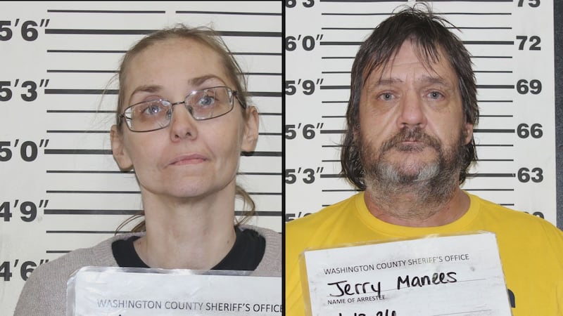 Chantel Hayford (left) and Jerry Menees have been arrested on several charges.