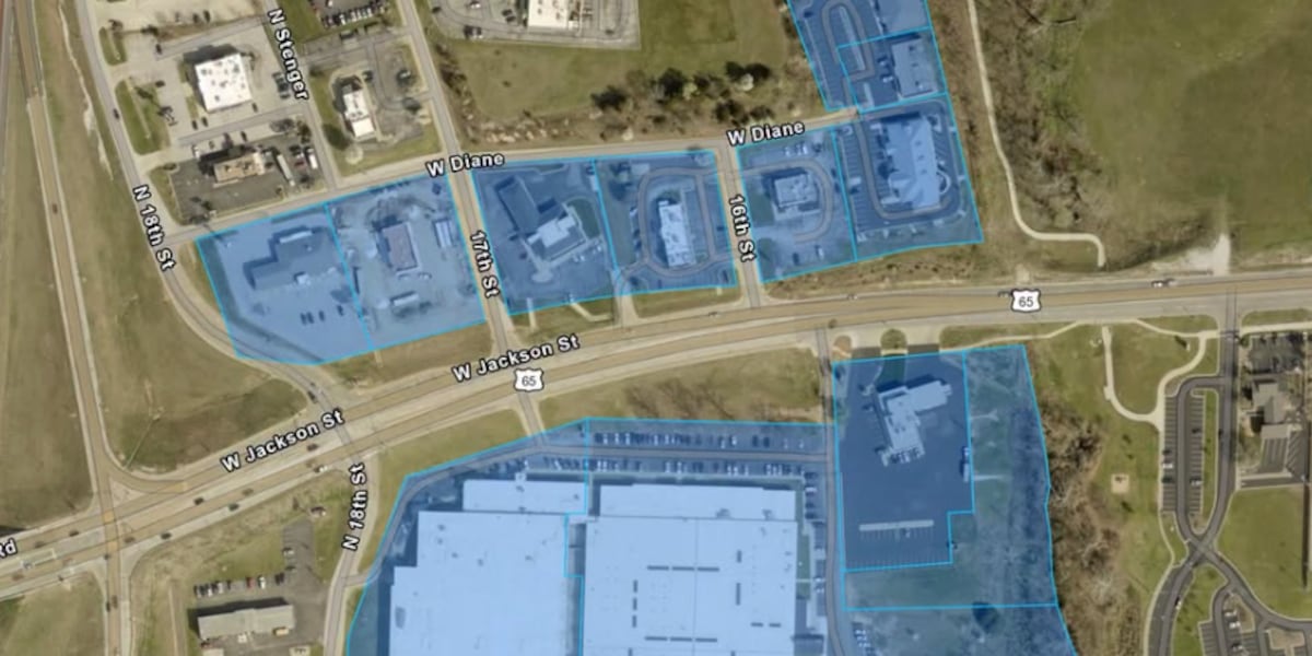 Water line break impacts businesses near Jackson Street and U.S. 65 in Ozark, Mo.