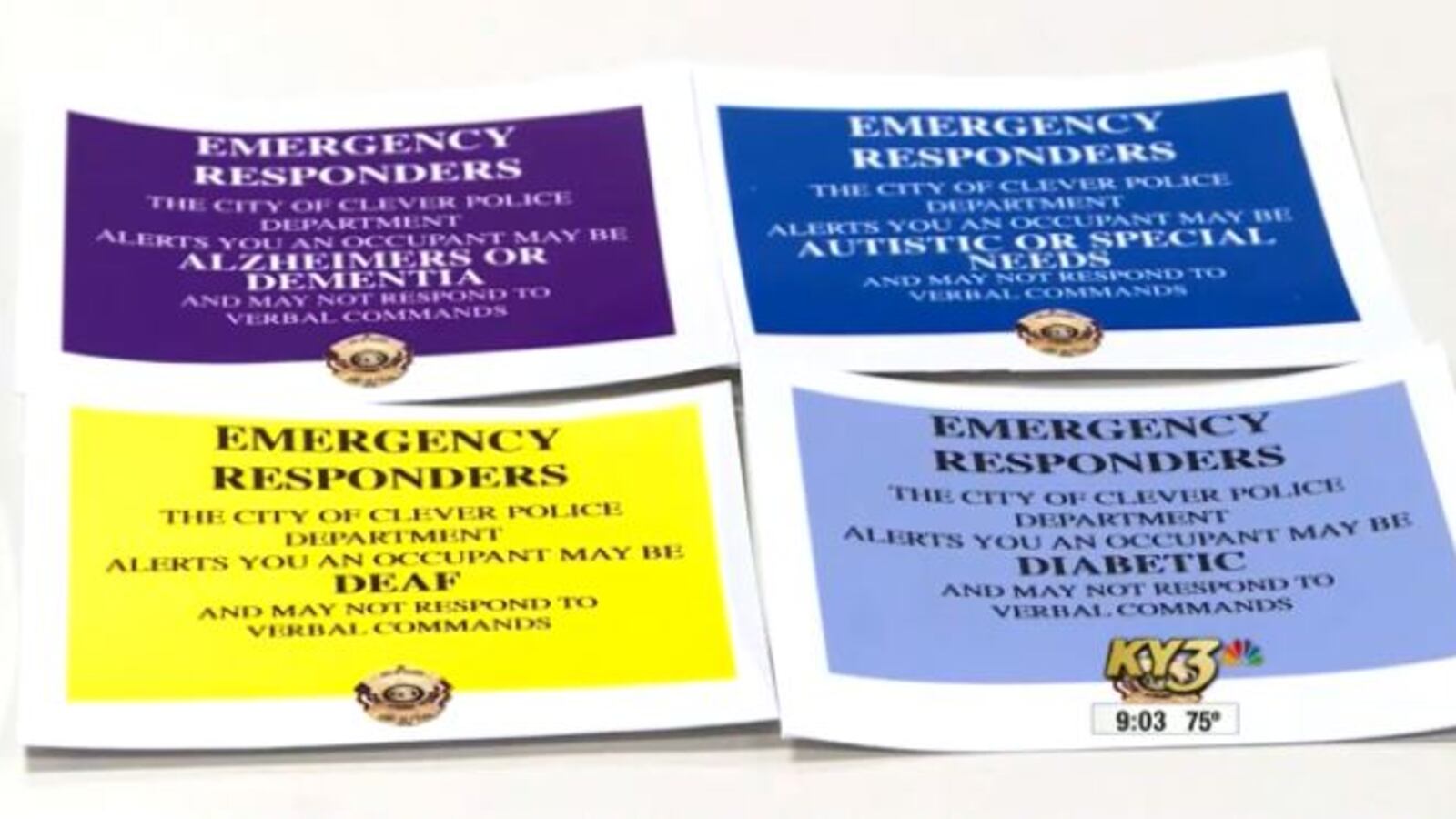 Window Alert Stickers Window Alert Sticker program begins in Clever, Mo.