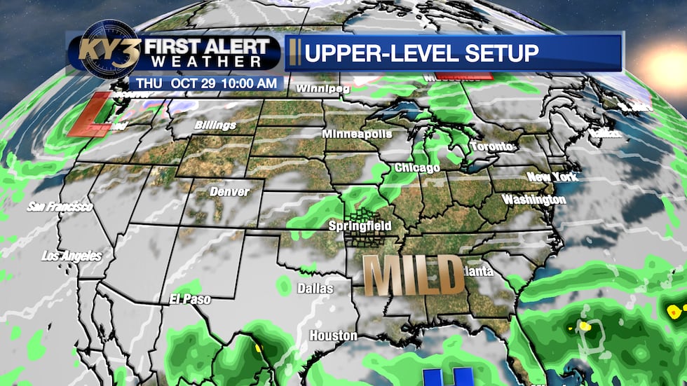 Weak wave with a slight rain chance Thursday