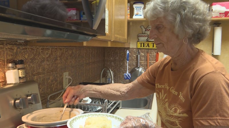 Priscilla Millsap never misses a day at the Weaver Coffee Corner.