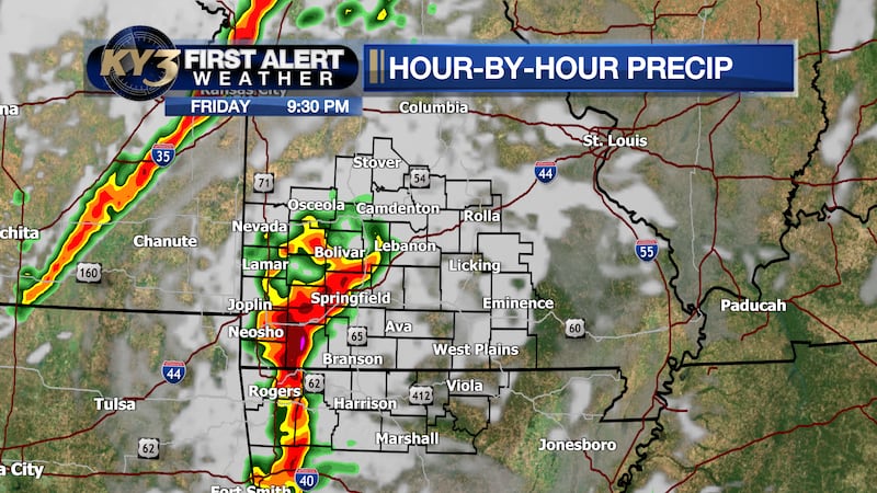 Scattered storms, some supercells, will be producing severe weather in the Ozarks.