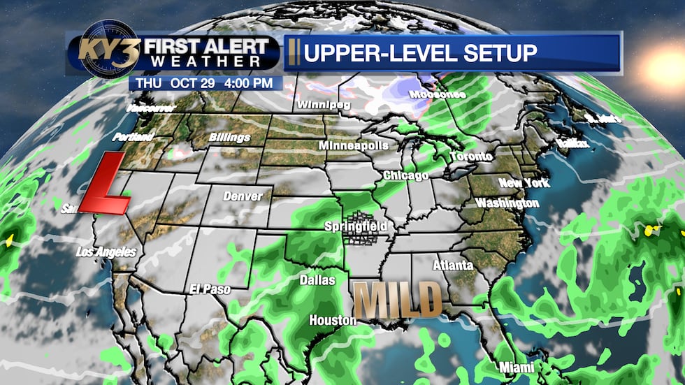 A few isolated showers Thursday with a late-week storm system