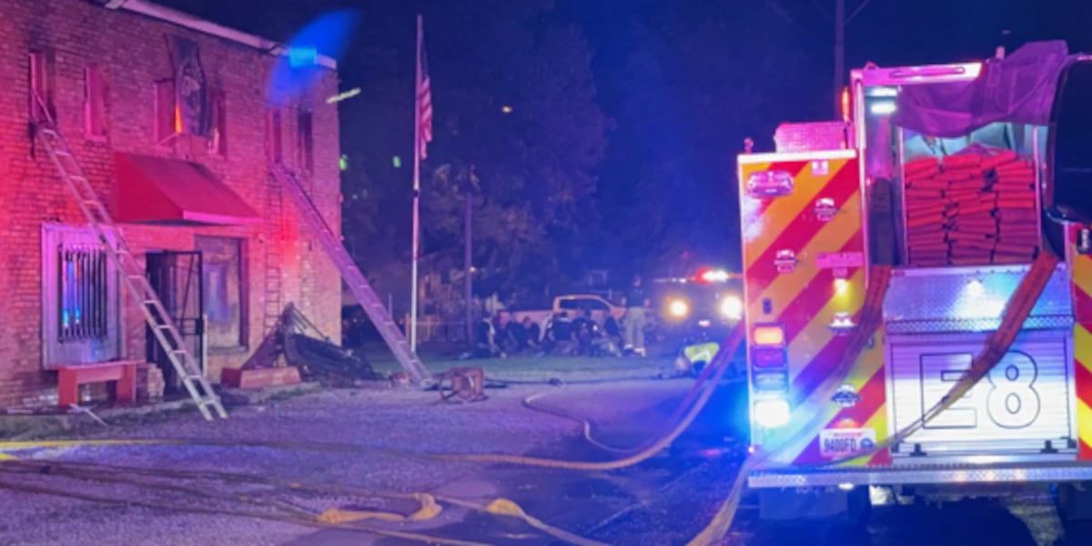 Firefighters battle fire inside building in west Springfield