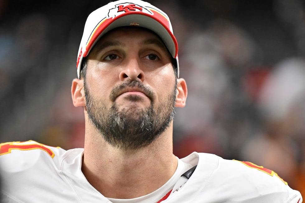 Kansas City Chiefs long snapper James Winchester (41) looks on before an NFL football game...