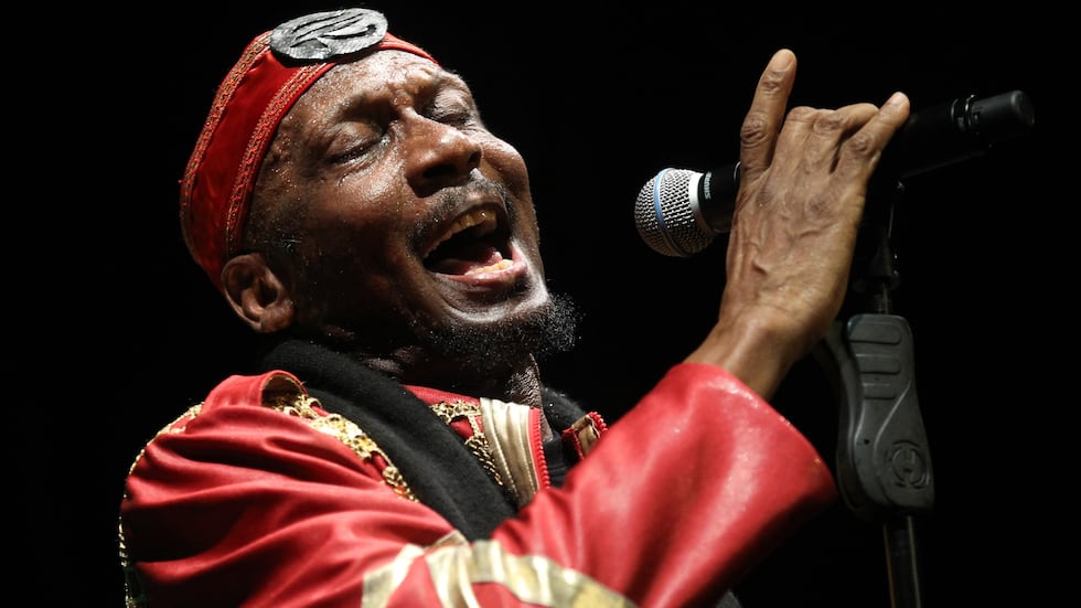 FILE - Jamaican musician, singer and actor Jimmy Cliff performs during the Timbre Rock and...
