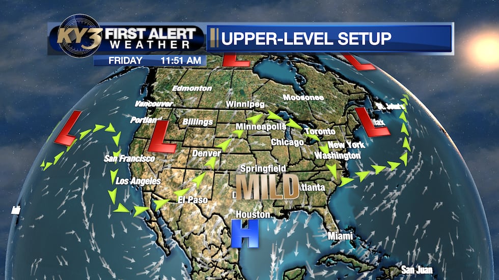 Upper ridge keeps skies fair & temperatures warm this weekend