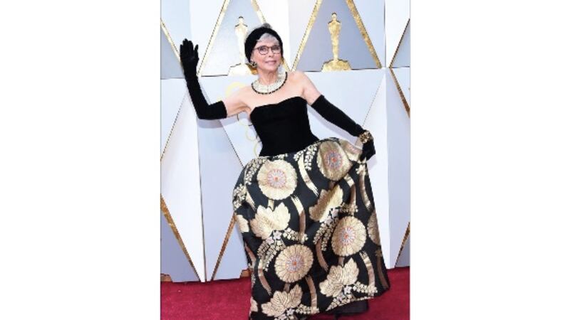 rita moreno oscar dress designer Rita Moreno's Recycled Oscars Gown For Personal Style