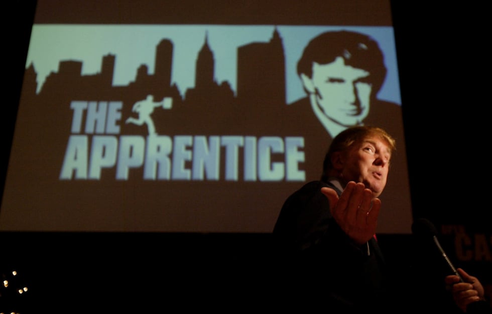 FILE - In this July 9, 2004 file photo, Donald Trump, seeking contestants for