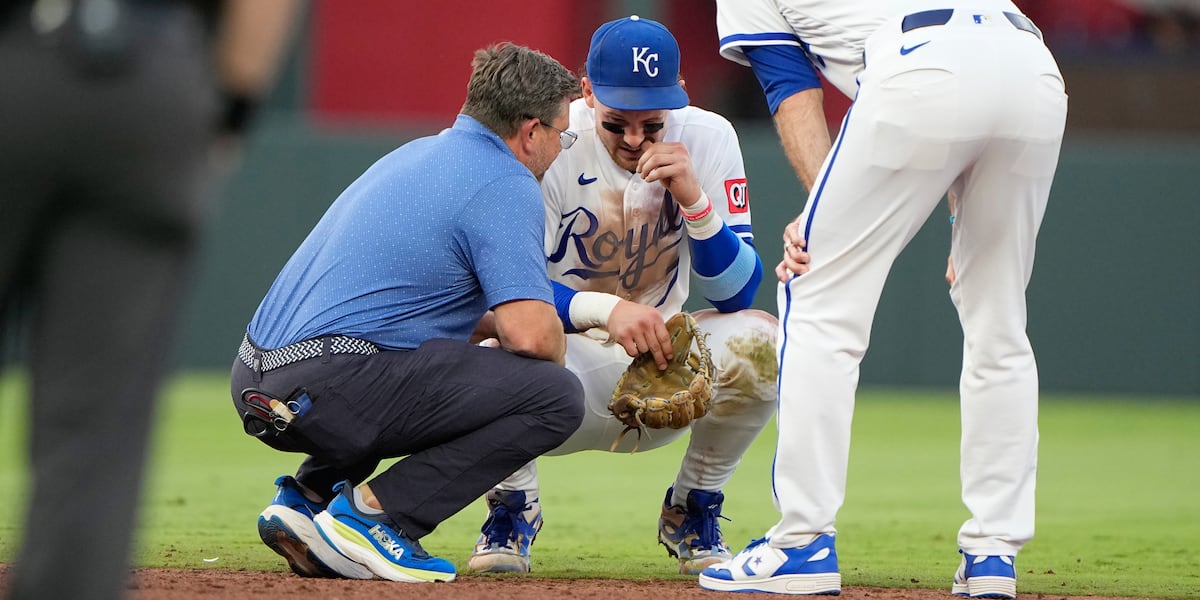 Royals' Witt Jr. sidelined with grade-1 MCL sprain; reevaluation set for Monday
