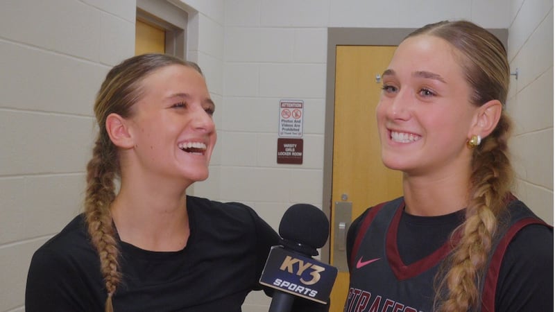 O-Zone: Elsie & Kinley Larsen discuss 75-68 district championship win over Logan-Rogersville