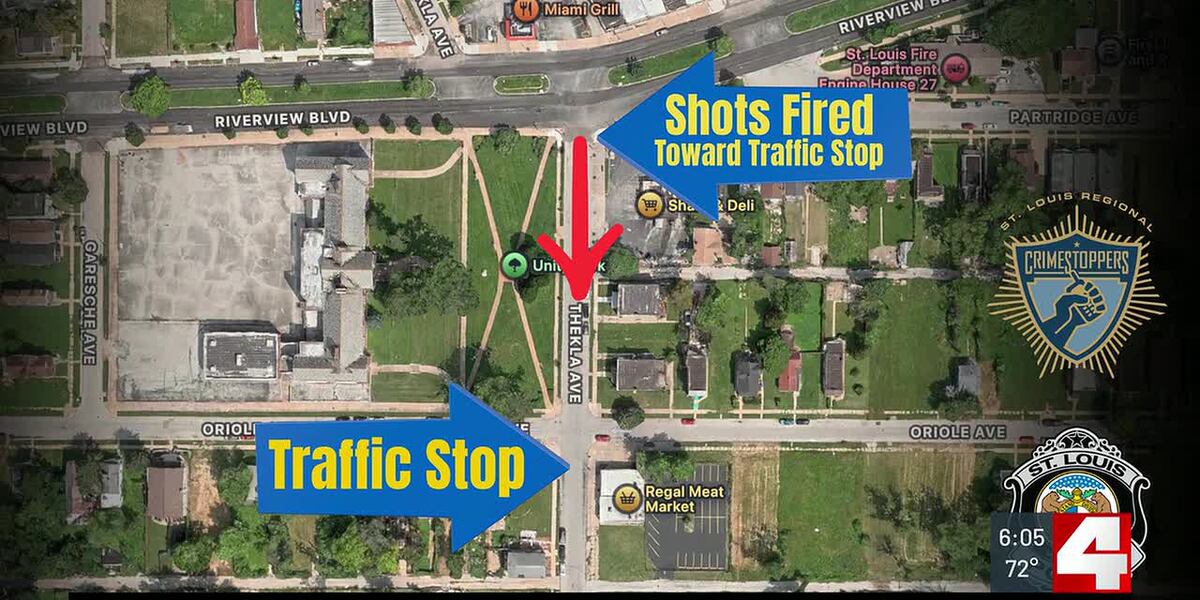 Coverage image for: St. Louis police, federal agents shot at during traffic stop; suspects flee scene