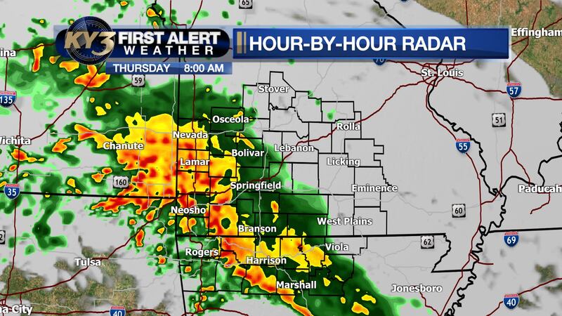 Much-needed rain should develop overnight, but will be concentrated southwest of Springfield.