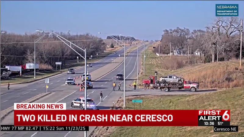 SCSO confirmed with First Alert 6 that two people were killed in a crash along Highway 77 just...